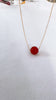 Necklace KEA - Red jade bead (N438)