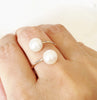 Ring Leia - white pearls (R152)
