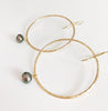Earrings Airi - keshi tahitian pearls (E350)