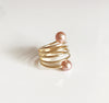 Ring CAMILA - pink pearls (R160)