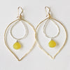 Earrings Yoshiko - Yellow chalcedony   (E205)
