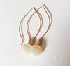 Earrings Kalena - Pearl chalcedony (E159)