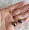Earrings ABELLA - tahitian pearls (E533)