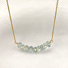 Necklace TEHINA - aquamarine  ( N419)