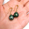 Earrings CASI - 11mm Tahitian pearls