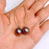 Earrings KALENA - lavender Edison pearls (E635)