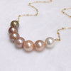 Necklace ANUENUE - ombré Edison pearls ( N437)