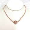 Necklace TARA - pink keshi Edison pearls (N359)