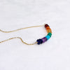 Necklace TEHINA - chakras gemstone (N408)