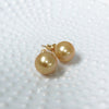 Earrings Momi - golden south sea pearls (E526)