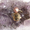 Monstera ring - Edison pearl (R198)