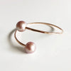 Cuff Leia - pink Edison pearls (B353)