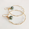 Earrings TOMI - tahitian pearl (E505)