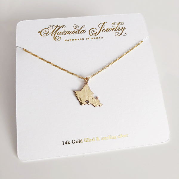 Oahu アイランド ネックレス☆Maimoda Jewelry☆ハワイ Oahu アイランド ネックレス☆Maimoda Jewelry☆ハワイ