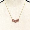 Necklace Kristi - pink Edison pearls (N156)