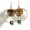 Earrings BELLA - Tahitian pearl (E589)