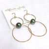 Earrings NOVIE - Tahitian pearls (E621)