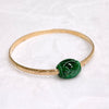 Bangle ALII - Barrel shaped jade bead (B568)
