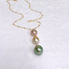 Necklace RAYE - Tahitian, gold south sea & Edison pearls