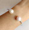 Cuff Adora - white pearls (B247)