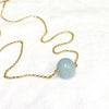Aquamarine necklace (N377)