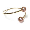 Cuff Leia - pink Edison pearls (B353)