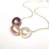 Triple pearls necklace