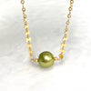 Necklace FAE - pistachio Tahitian pearl