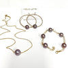 Earrings SIRENA - lavender Edison pearls (E591)