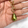 Necklace ARIELLA - pistachio Tahitian pearl (N386)