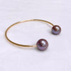 Cuff ADORA - lavender Edison pearls (B573)