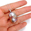 Necklace IRENE - large baroque Edison pearl (N383)