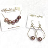 Necklace AURA - purple ombré (N365)