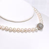 Necklace AGATHA - white pearls (N419)