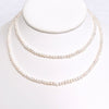 Necklace CELIA - white keshi pearls