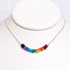 Necklace TEHINA - chakras gemstone (N408)