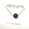 Necklace KEALANI - carved Tahitian pearl (N341)