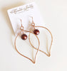Earrings Riki - chocolate pearl (E223)