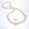 Necklace MARI - white Edison pearls (N397)