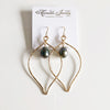 Earrings Riki - tahitian pearl (E118)