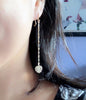 Monstera drop earrings (E493)