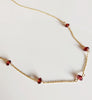 Necklace SIENNA- garnet (N310)