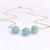Necklace MADDI - aquamarine (N433)