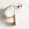 Necklace ARYA - pink pearls (N274)