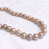 Pink Edison pearls strand necklace