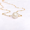 Necklace KEALANI - carved Edison pearl (N406)
