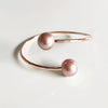 Cuff Leia - pink Edison pearls (B353)
