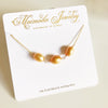 Necklace Maddi - gold  pearls (N155)