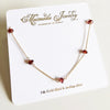 Necklace SIENNA- garnet (N310)
