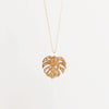 Large monstera necklace (N291)